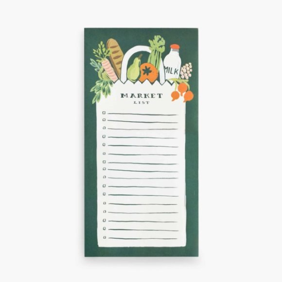 NWT Rifle Paper Co. Market Pad with Magnet, 'Market List' - Picture 1 of 5